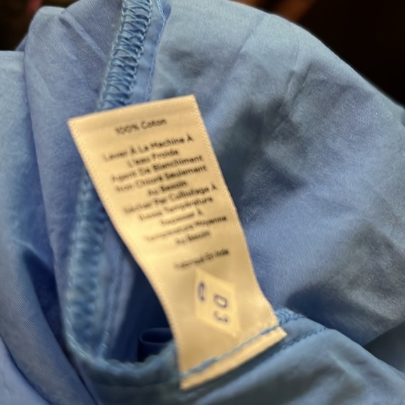 Talbots Vibrant Blue V-Neck Blouse - Picture 6 of 6